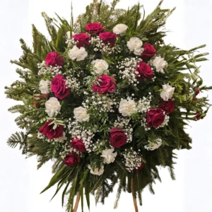 Kwiaty do pogrzebu: wieniec 11