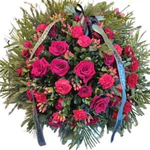 Kwiaty do pogrzebu: wieniec 13