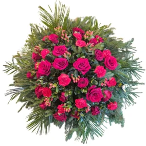 Kwiaty do pogrzebu: wieniec 5