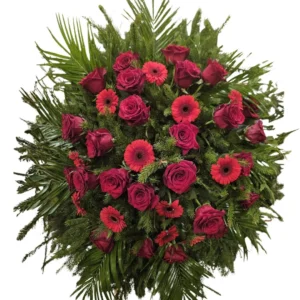 Kwiaty do pogrzebu: wieniec 7